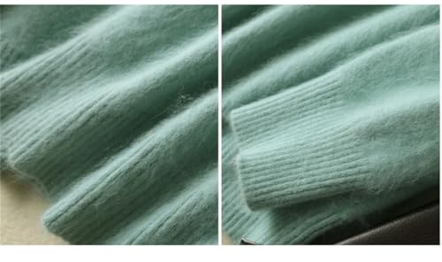 Men's 100 Percent Cashmere Sweater O-Neck Pullovers Knit Large Size Mink Sweater Winter New Tops Long Sleeve Jumpers3