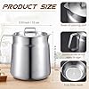 Teenyyou 2.1 Quarts/ 2 Liter Stainless Steel Kettle Pot Multipurpose Cooking Pot Brushed Stainless Steel Saucepan Suitable for Butter Ramen Milk Coffee Tea #1