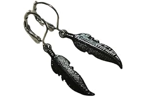 Stylish Raven Feather Earrings for Women