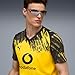 PUMA Mens BVB V Neck Short Sleeve Home Jersey Replica Casual - Yellow - Size L