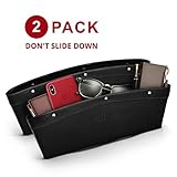 Car Seat Gap Organizer Front Seat - Between Car Seat Gap Filler Organizer & Car Organizer Between Seats & Car Gap Filler Organizer & Car Seat Pocket Organizer & Car Storage Organizer Front Seat 2 Pack