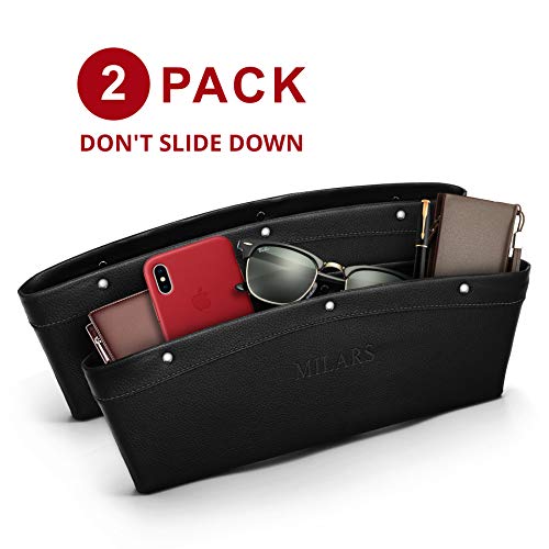 Car Seat Gap Organizer Front Seat - Between Car Seat Gap Filler Organizer & Car Organizer Between Seats & Car Gap Filler Organizer & Car Seat Pocket Organizer & Car Storage Organizer Front Seat 2 Pack
