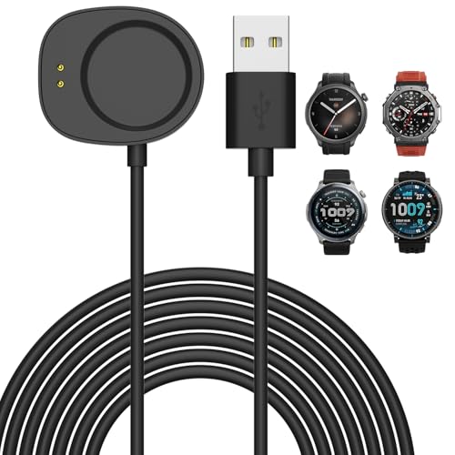 GAMOREK Charger for Amazfit Balance 2/Balance/Active Max/T-Rex 3/Helio Strap Fitness Tracker(2025), Replacement Smart Watch Charger 3.3Ft USB Magnetic Charging Cable Cord