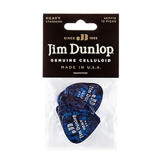 Dunlop 483 Picks GENUINE CELLULOID CLASSIC blue Perloid, Heavy - Les Beatles, Paul McCartney, John Lennon, RIngo Starr, George Harrison Dunlop 483 Picks GENUINE CELLULOID CLASSIC blue Perloid, Heavy – Image 4