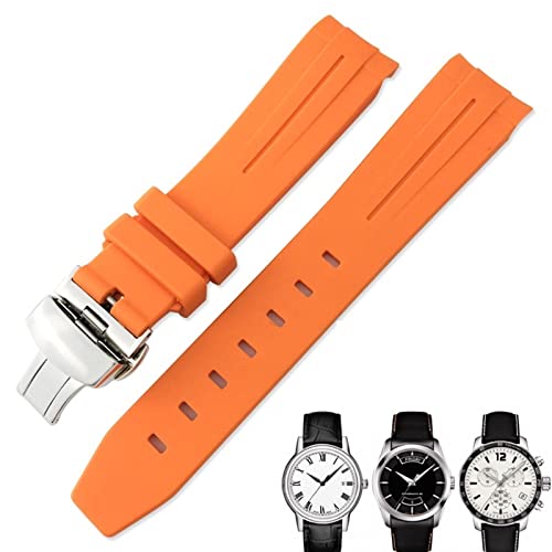 Bracelet caoutchouc GUMMMY 19mm 20mm courbe étanche pour Tissot Rolex Omega