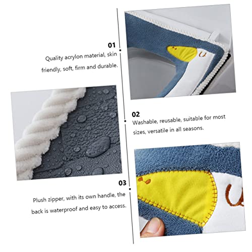 TOPBATHY 1 Stück Cartoon Toilettensitzbezug Pad Waschbar Toilettensitzkissen Toilettendeckel Toilettensitzdeckel Abdeckung Bad Toilettensitzbezug Cartoon Toilettenkissen – Bild 7