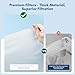 Makartt Nail Dust Collector Filter Paper – 100 Sheets Disposable Nail Dust Filters for Nail Dust Collector Machines, Nail Vacuum Dust Collector Nail Salon Supplies & Accessories White