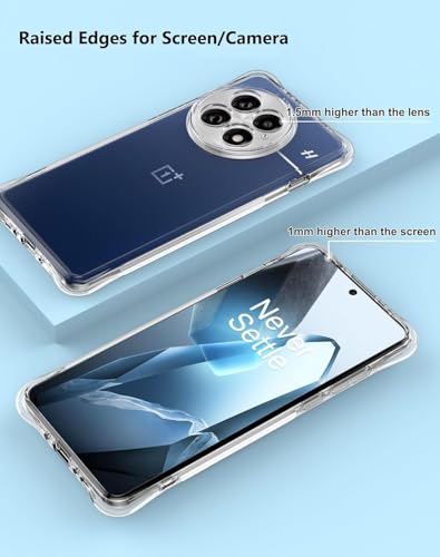 Image of REALCASE Silicone Oneplus 13 5G Back Cover Case, Scratch Resistant Protective Crystal Clear Transparent Shock Proof Bumper Back Cover Case for Oneplus 13 5G