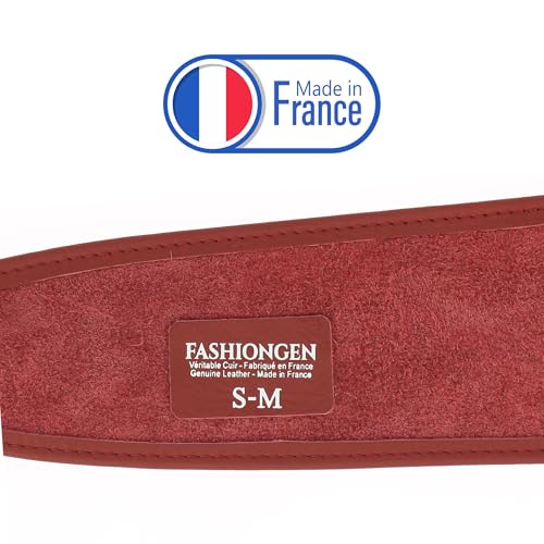 Image of FASHIONGEN - Woman Italian leather Obi belt, CASSIANE