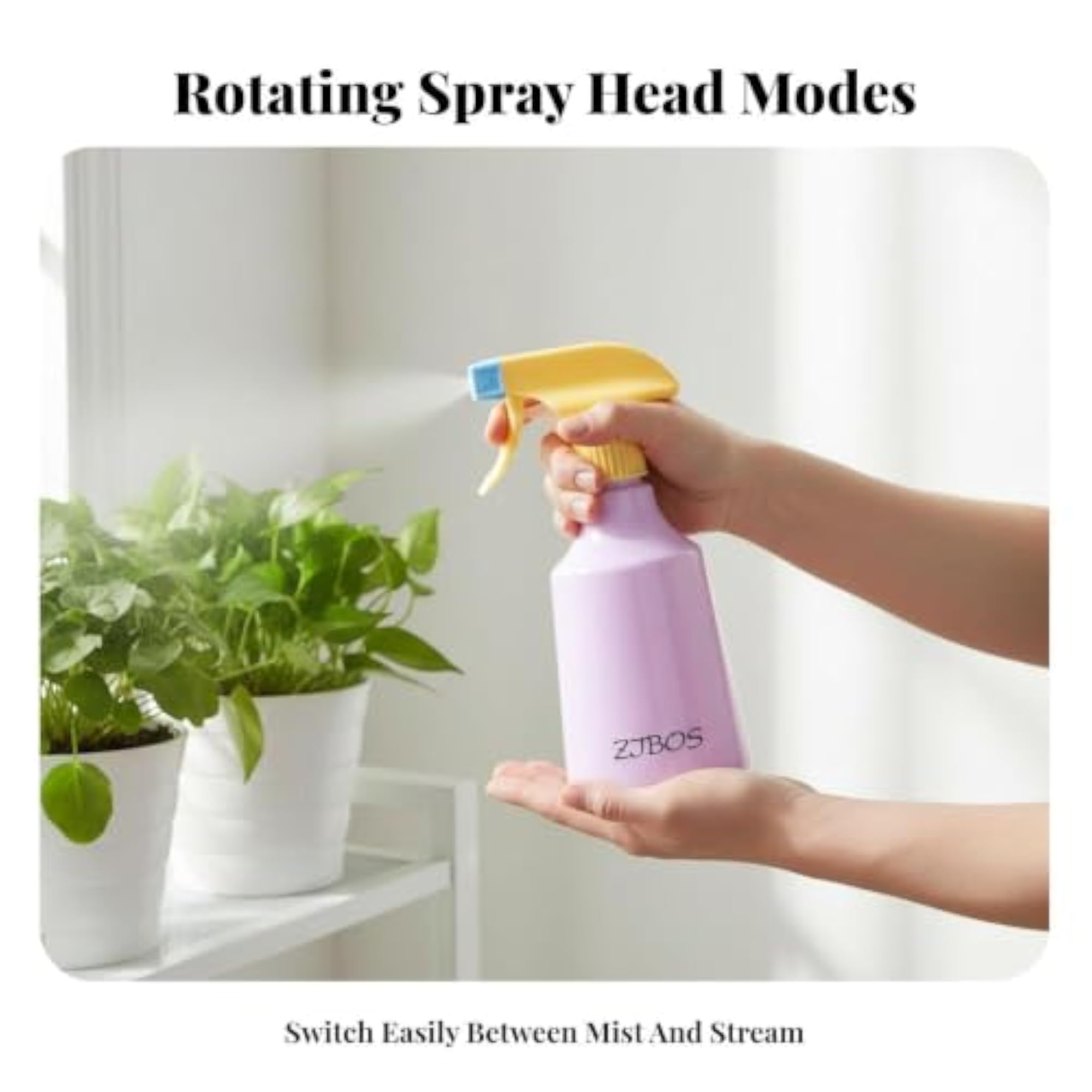 Fine Mist Spray Bottle for Gardening, Purple