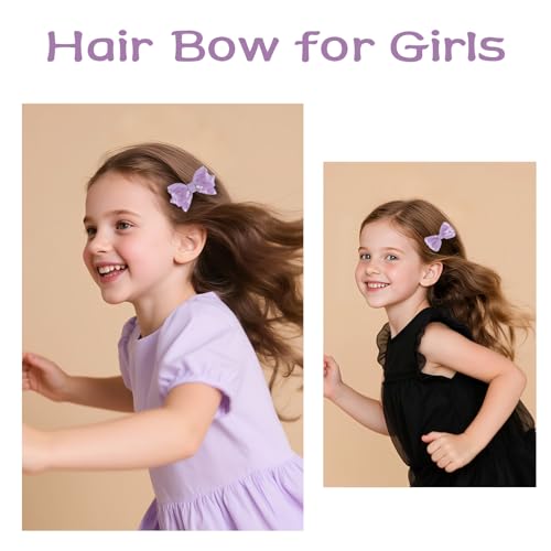 Pinzas para cabello moño brillante púrpura 3 unidades miniatura 4