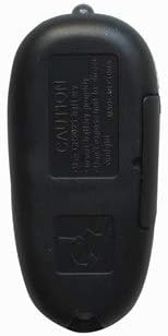 پوئتي view of the Easytry123 replacement remote control showing the battery compartment