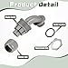 1/2-Inch Liquid Tight Connector 60 Pack 90 Degree Electrical PVC Conduit Fittings Flexible Non Metallic Electrical Conduit Connector Fitting for Home Outdoor Tubes Tools, Grey