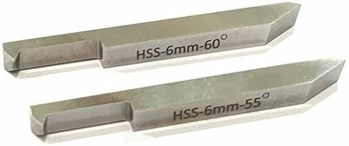 Buyohlic New Double End Internal External Threading HSS Tool Set for Lathe Machine Tools (6 X 6 MM SHANK)
