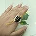 Golden Blue Fire Nuummite Ring 925 Sterling Silver Handmade Statement Gemstone Ring Valentines Day Jewelry For Her (6)