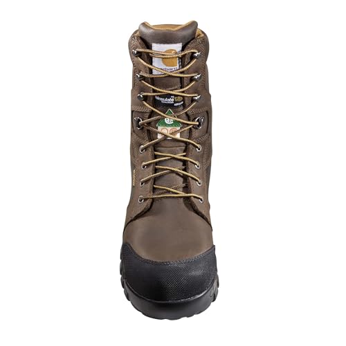 Image of Carhartt Men's CSA 8 inch Rugged Flex Waterproof Insulated Puncture Resistant Composite Toe Work Boot