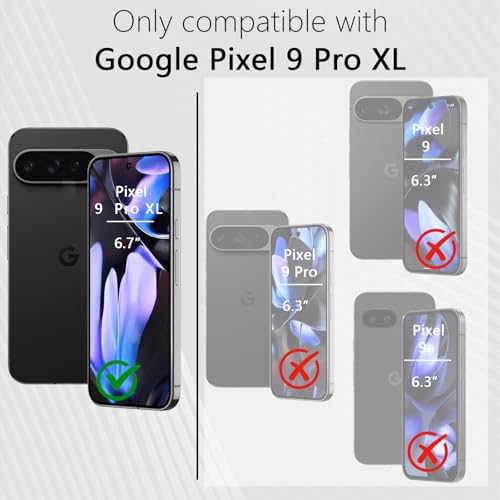 Coque Google Pixel 9 Pro XL violette avec anneau miroir support - 2