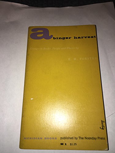 Abinger Harvest B000KG08YM Book Cover