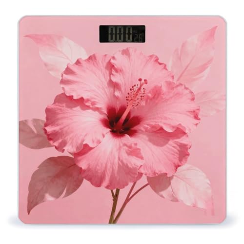 Báscula Digital para Baño Flamingo Pink con Pantalla LCD