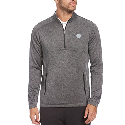 Original Penguin Golf Pieced 1/4 Zip Midweight Pullover Dark