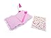 Hot Focus Unicorn Secret Diary with LED Book Light, Invisible Ink Pen and Sticker Set – 6” Journal Notebook with 100 Double Sided Lined Pages for Kids