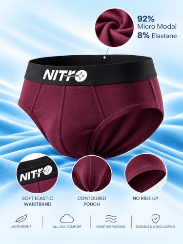 Image of Lux Nitro Men's Modal Brief | AeroComfi Ultra-Soft Stretch Brief | No-Marks Waistband, Four-Way Stretch, Premium Modal Micro Fabric (Pack of 1)