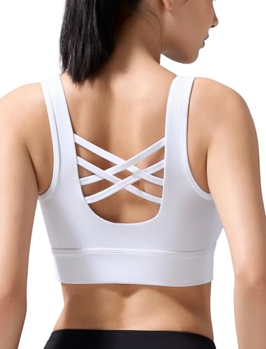 Soutien-gorge de sport Yvette avec bretelles larges et coussinets fixes pour gym