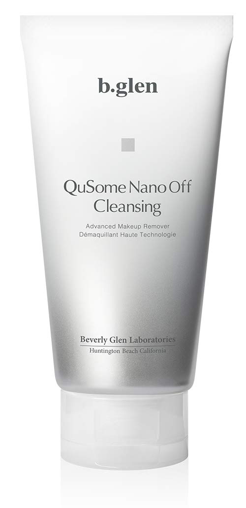 b.glen QuSome NanoOff Cleansing (120g) | Japanese Makeup Remover & Face Cleanser | Hydrolyzed Keratin + Fermented Rose Honey | Made in Japan