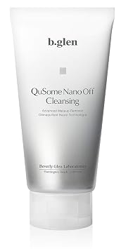 b.glen QuSome NanoOff Cleansing 120g | Japanese Makeup Remover & Face Cleanser | Hydrolyzed Keratin + Fermented Rose Honey | Made in Japan