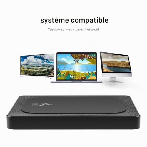 Aiolo Innovation Disque Dur Externe 320Go -Portable Ultra-Mince 2.5" Memoire Externe USB 3.0, SATA Stockage HDD pour PS4, Xbox, PC, Mac, Ordinateur de Bureau, Ordinateur Portable, Smartphone, Wii U – vue 3