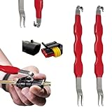 MFUSUL 2 Stück Entriegelungswerkzeug Kfz Stecker, Elektrisches Stecker Entfernungsset,Doppelendiges Auto Elektrische Steckverbinder Trennwerkzeuge, für Auto Reparatur Wartung, Kabelbaum-Entriegelung