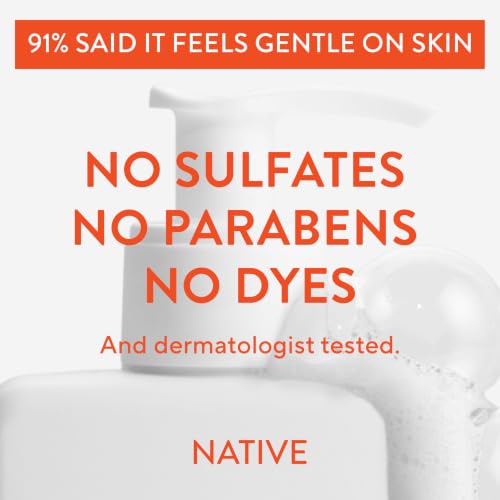 Native Brightening Facial Cleanser, for Normal Combination Skin, Sulfate Free, with Niacinamide and Vitamin C, Dermatologist Tested, 12.5 FL Oz - image 4