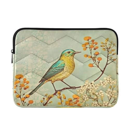 Funda para portátil diseño pintura de pájaro 13-14 pulgadas miniatura 1