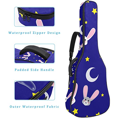 Starfish Étui de protection rembourré pour guitare classique acoustique Motif rayures Bleu, Multicolore 09, 42.9×16.9×4… - Les Beatles, Paul McCartney, John Lennon, RIngo Starr, George Harrison Starfish Étui de protection rembourré pour guitare classique acoustique Motif rayures Bleu, Multicolore 09, 42.9x16.9x4… – Image 5