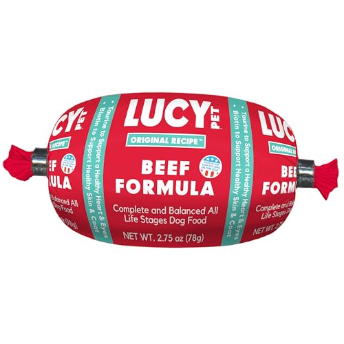 Image of Lucy Pet Products Beef Formula Dog Food Roll 36 Count 2.75 Ounce Rolls, 100600044