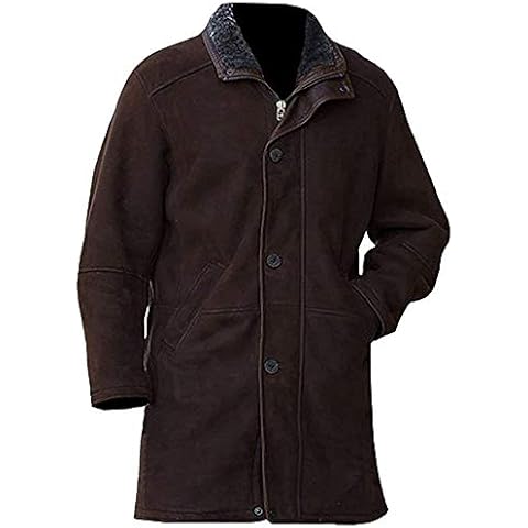 Longmire Mens Dark Brown Suede Leather Jacket | Walt Sheriff Robert Taylor 3XS - 5XL (5XL) Cover