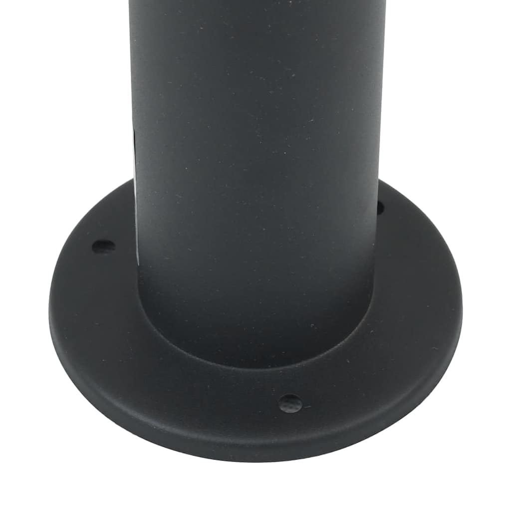 Lampa słupkowa z czujnikiem i gniazdkiem, 80 cm, czarna, stopień ochrony IP44, lampa zewnętrzna, 25 x 80 cm, zestaw 3 szt. z czujnikiem ruchu i dyfuzorem, do ogrodu, na taras, oświetlenie