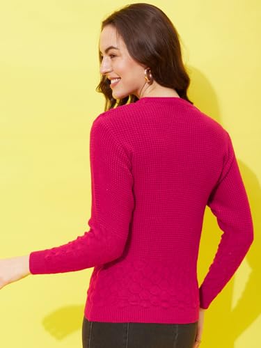 Image of Modeve Women Round Neck Casual Sweater for Winter||Winterwear||