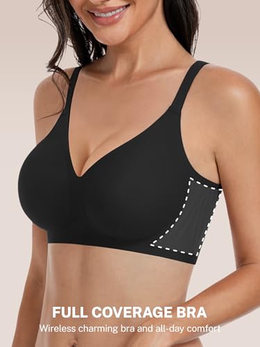 Image of habibee Jelly Bra for Women No Underwire Comfort Seamless Bras Push Up Wireless Bras Full Coverage Bralettes