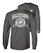 Marines Long Sleeve T-Shirt Marine Corps USMC Globe Tee Kicking Ass Since 1775 Military Clothing, Charcoal, Large