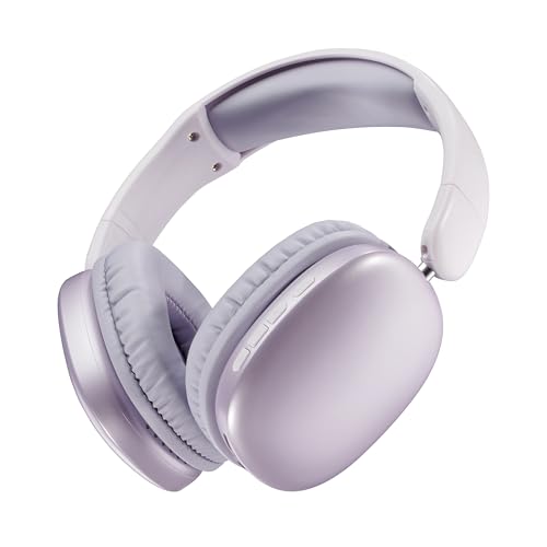 Music Sound Auriculares Inalámbricos Over-Ear MAXI3, Cancelación Activa de Ruido, hasta 35h de REPRODUCCIÓN SIN PAUSAS, Compatibles con Todos los Dispositivos, Carga USB-C, Violeta