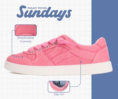 Image of Sundays Girls Sneakers Non-Slip Canvas Girls Shoes Comfort Kids Footwear