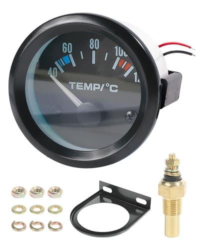 Xibao - Xibao Témoins de Température D'eau Auto,12 V 40–120 LED Indicateur de Température du Liquide de Refroidissement de Voiture Universel,Convient à la Plupart des Voitures et Moteurs