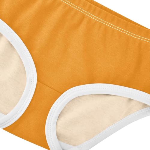 Joisal Tangerine Orange Girls Underwear Toddlers 2t Cotton Panties for Girl Stylish Kids Briefs Undies4