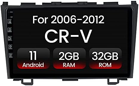 Android 11 Car Stereo Double Din for Honda CRV 2006-2012, 9 Inch Touch Screen Car Radio GPS Navigation, Support Split Screen BT FM