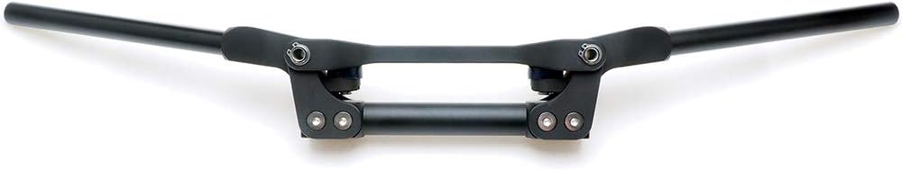 1 1/8" Flex Handlebar - APE RACING shock absorbing and Anti-Vibration Oversized 1-1/8 Handle Bars For All Dirtbike MX ATV Quad applications, Billet Aluminum with Completely CNC Machined (Black)