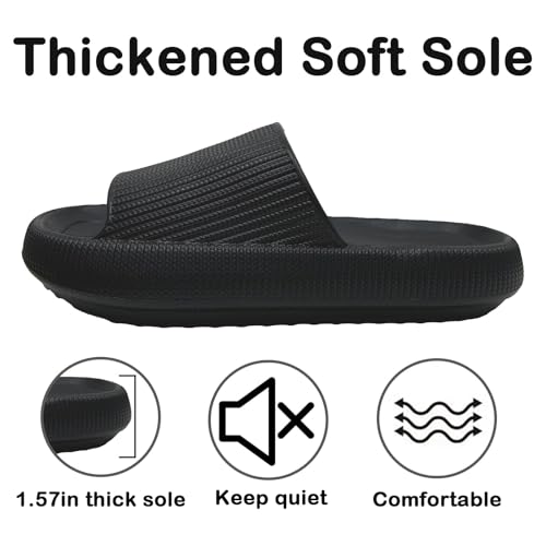 Cloud Slides for Women Men House Slide Sandals Shower Shoes Pillow Slippers Comfort Cushioned Recovery Shower Slipper Thick Sole Non-slip Quick Drying Pillow Shoes Cloud Slipper2