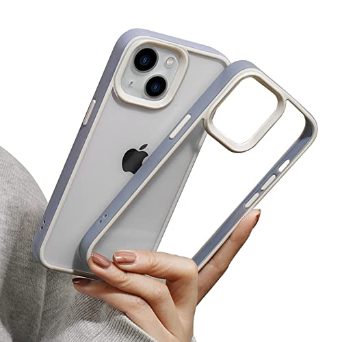 いphone15 ケース かわいい iPhone 15 ケース 韓国 おしゃれ iPhone15 ケース クリア iPhone15ケース 透明 クリアケース 透明ケース 可愛い 薄型 シンプル 耐衝撃 ワイヤレス充電対応 背面PC ハードケース シリコンフレーム ブルー