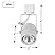 KING SHA White GU10 Line Voltage Track Lighting Head (Bulb NOT Included) Compatible H Type 3-Wire Single Circuit Track Systems,ETL-Listed