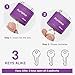 Puroma 2 Pack Keyed Padlock with 3 Keys Alike, 7/8 Inch Locker Lock 40mm Heavy-Duty Locks for Gate Fence Hasp Cabinet Toolbox School Gym Locker (Purple)